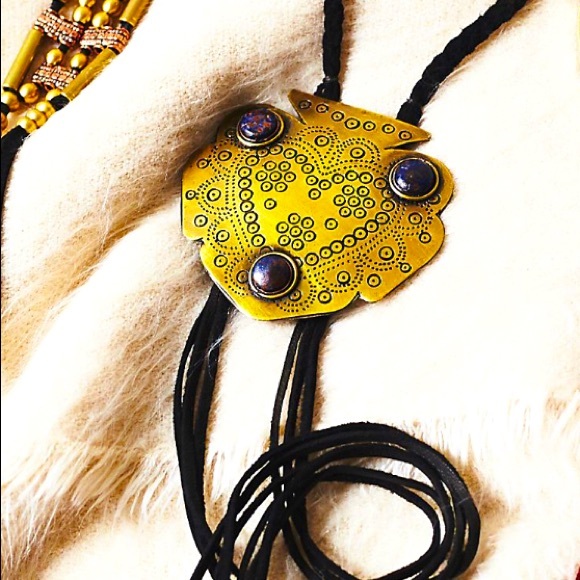 Free People Jewelry - Free People Montana Leather Bolo